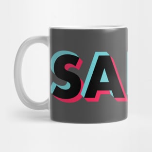 Salty Black Glitch Mug